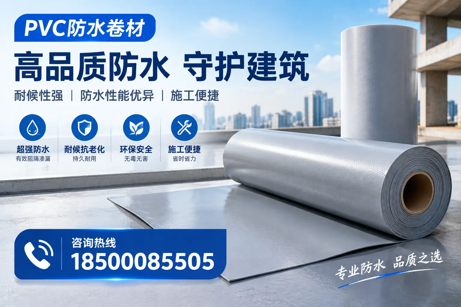 PVC防水卷材的防水效果评测，适合忻州的科学依据